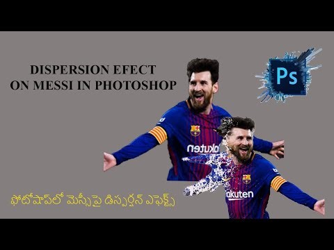 Dispersion effects on Messi in Photoshop tutorial|typography|#photoshop #viral #photoshoptutorial