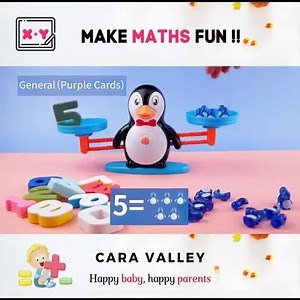 5 comments | Montessori Digital Math Toy penguin Balance Education...