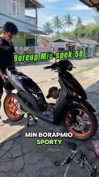 Boreup mio sporty spec 58 daily haed block using mio J pnp mio carburetor