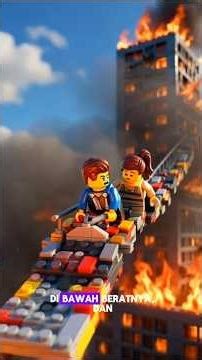 explosion in lego city | fire spreads everywhere #lego #animasianak #legocity #beritaterkini