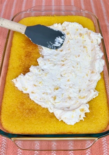 Tangy and sweet dessert Paul makes a moist and flavorful lemon cake with Sprite, lemon cake mix, and jello. Topped with a sweet whipped cream and pineapple mixture, this cake is the perfect balance of tangy and sweet! | Paul S Show