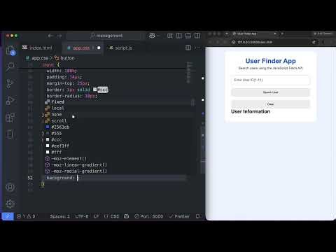 Build a User Finder App Using JavaScript Fetch API