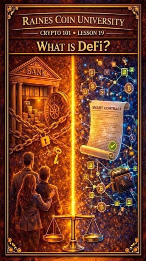📘 Crypto 101 – Lesson 19 WHAT IS DeFi? #rainescoinuniversity
