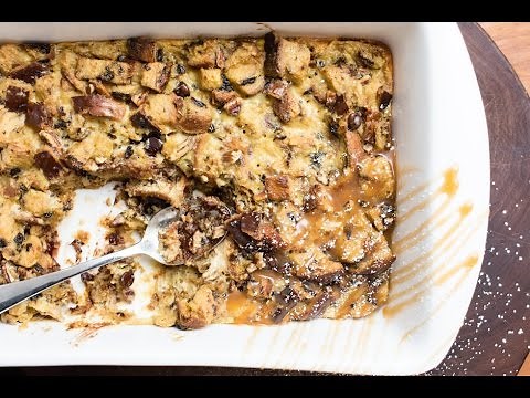 Easy Egg Nog Bread Pudding | SAM THE COOKING GUY