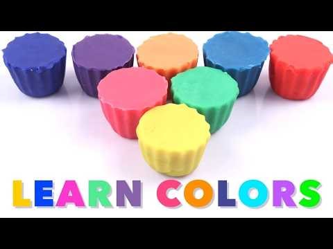 Learn Colors Names With Cup Cakes for Toddlers + More Play Doh Videos