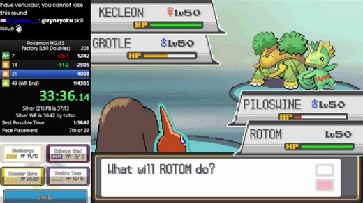 Pokemon HG/SS Battle Factory Speedruns - L50 Doubles | FAQ: https://speedpastes.org/s5fbzXCw