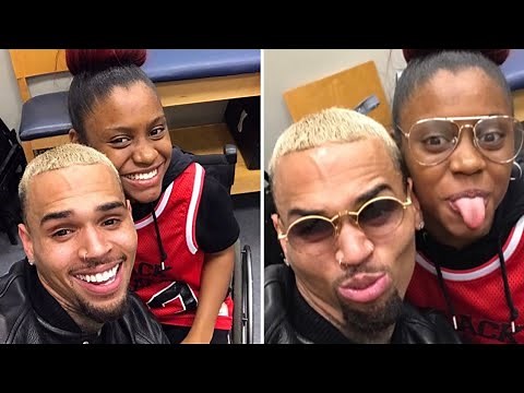 Chris Brown Meet & Greet With Fan “Look What Happened”
