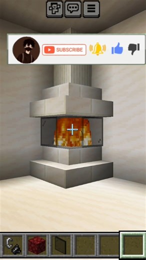 Minecraft Fireplace Build tutorial 🔥