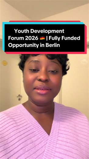 The Youth Development Forum 2026 is happening in Berlin, Germany 🇩🇪! This is a global youth leadership program bringing together young people from all over the world. ✨ Fully funded ✨ Partially funded & self-funded options ✨ Open to all nationalities ✨ No IELTS required Dates: 7–10 May 2026 Application deadline: March 2026 If you’re a youth leader, student, entrepreneur, or professional — this is for you 💼🌍 #YouthDevelopmentForum #YDF2026 #GermanyOpportunities #sistakyerewaa #FullyFunded