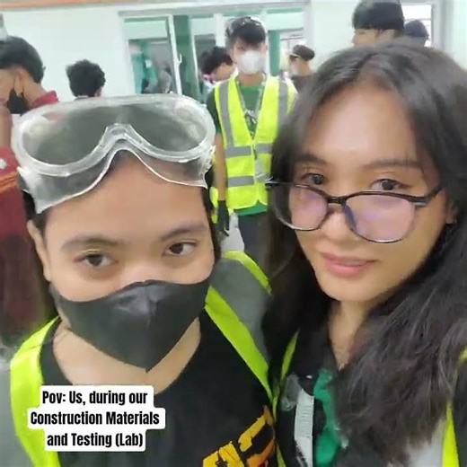 BSCE students during lab🥰 #civilengineering #shorts #fun #subscribe
