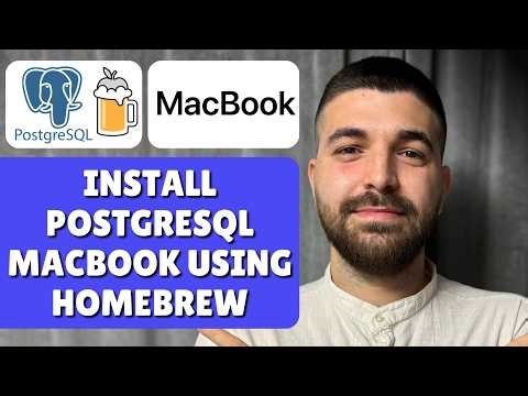 How To Install PostgreSQL On Macbook Using Homebrew (Set-up / Downlaod On MacOS)