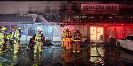 Firefighter injured in laundromat fire on Cedar Bluff Road released from hospital