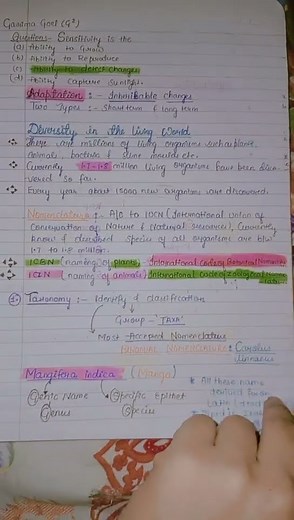#Class 11#The living world notes