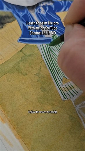 Raghad Akpınar | Versatile Artist on Instagram: "Gouache painting tutorials full process on YouTube link in BIO Subscribe now and enjoy learning #gouachepainting #gouacheart #gouachetutorial"