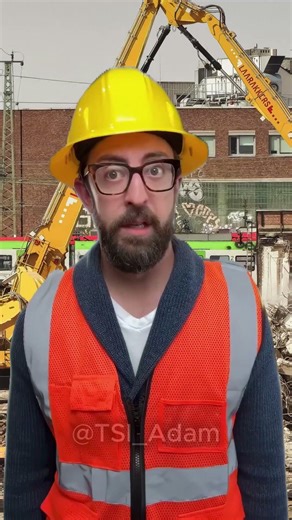 Nobody move! The boss is coming #construction #funnyconstruction #workers #adamrose