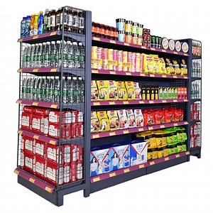 [Hot Item] Customized Metallic Store Book Shelf Supermarket Book Rack System