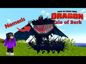 I Tamed my NEMESIS in How To Train Your Dragon in Minecraft / Playing Isle of Berk for the 1st Time