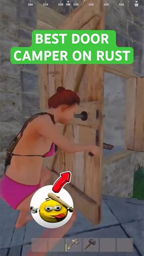BEST DOOR CAMPER IN RUST #shorts #rust