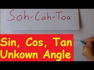 Basic Trigonometry: How to Find the Angle Using Sin, Cos and Tan