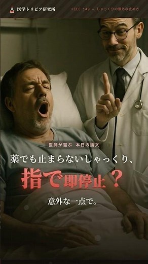 しゃっくりが止まる、意外な方法とは？｜医学トリビア研究所