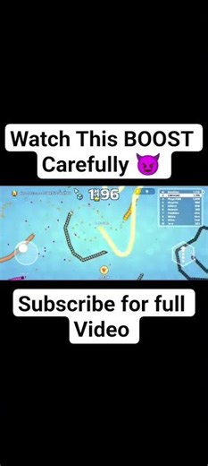 Watch This BOOST Carefully 😈 Snake.io Shorts