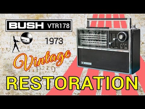 BUSH VTR178 | Vintage 1973 Transistor Radio | Restoration| British brand, made in Japan | 4K |
