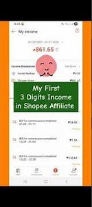 My First 3 Digits Income in Shopee Affiliate #shopeeaffiliate