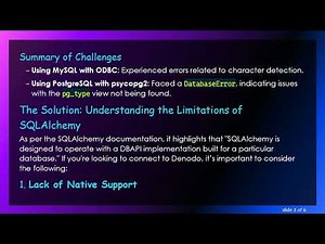 How to Connect to a Denodo DB Using Flask SQLAlchemy