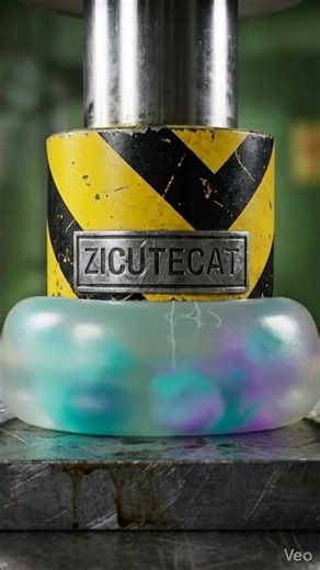 😱🔩 This Stress Ball EXPLODES Under 100 Tons of Pressure! #facts #bottletrap