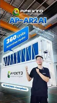 Hydro Cooling Container AP-AR2 A1 | 364 Antminer S19/S21/S23 Hydro