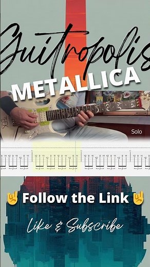How to Play For Whom The Bell Tolls Intro Solo – Metallica Guitar🔥Tabs