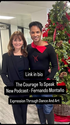 The Courage To Speak Podcast | British-Colombian dancer and artist Fernando Montaño is Leonie Mellinger’s guest in the final episode of the series. In Christmas week,... | Instagram