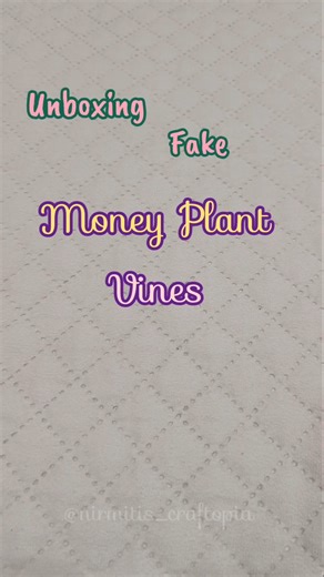 These Fake Money Plant Vines Look REAL 🍃 #shorts #craft #unboxing #youtubeshorts #mycraft