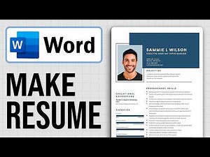 How to Make Resume in Word in 2025
