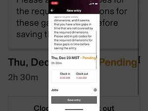 Rippling edit time on app