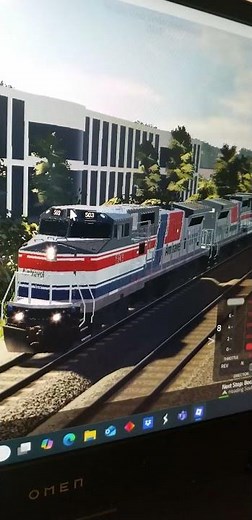 amtrak dash 8!