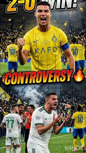 Ronaldo ka dhamaka! ⚽ Al Nassr 2-0 Al Ahli | Demiral ka gussa + Controversy 🔥 #football #shorts