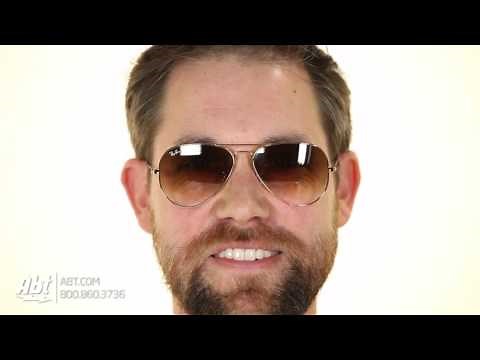 Ray-Ban Aviator Gradient Large Gold Sunglasses RB30250015158