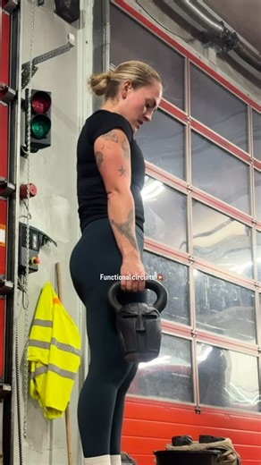 Lucy | Online Coach on Instagram: "Front line functional fitness circuits 🫡 We have recently been integrating functional fitness circuits at station and I have to say that are a lot of fun 😮‍💨 I’ve combined two circuits here as we performed one outside and one inside but here are some exercise ideas for you! - Dummy lunges ( or sandbags) - Sledgehammer slams - Devil press - KB suitcase deadlifts - KB swing combo - Burpee to box jump - Sandbag to shoulder - Wall balls - Dummy drag - Press ups