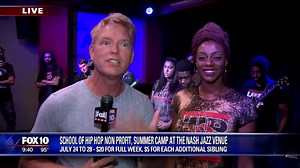 HIP-HOP CAMP: Cory McCloskey FOX 10 gets a preview of the School of Hip Hop summer camp, which happens July 24-28 in downtown Phoenix! More info: www.schoolofhiphopphx.org | FOX 10 Phoenix