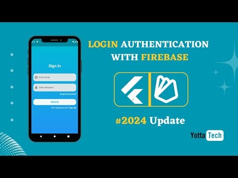 Firebase Authentication with Flutter | SignIn and SignUp Made Easy #2024 Flutter Tutorial