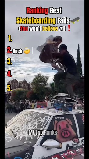 🛹 Ranking Best Skateboarding fails🤣💀