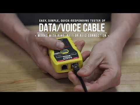 Network Cable Tester, LAN Explorer™ Data Cable Tester with Remote (VDV526-100)