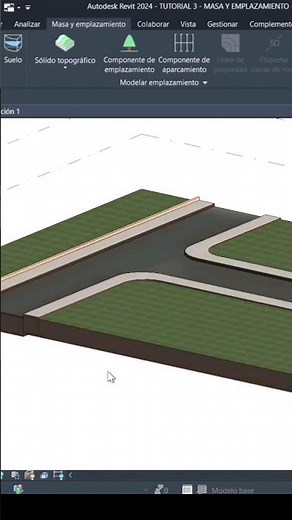 Revit How to Create Streets and Sidewalks Topographic Solid #revit #revittutorial #revitstepbystep