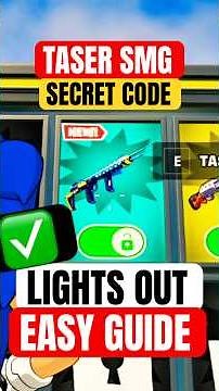 HOW TO GET ✔️ TASER GUN & 💡 LIGHTS OUT EASY GUIDE SECRET CODE in FORTNITE 1V1 with every gun