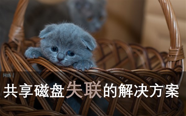 网络│共享磁盘失联的解决方案