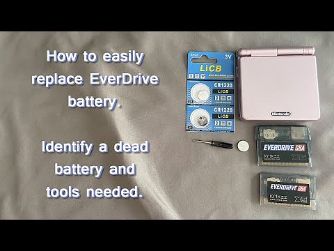 How to change EverDrive BATTERY (GBA/GB/GBC) - Mini, X3, X5, X7, Phat original model