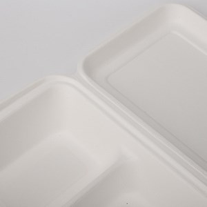 [Hot Item] Eco-Friendly Biodegradable Sugarcane Bagasse Pulp Molded Clamshell Boxes