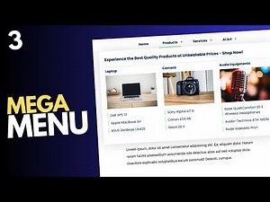 Design A Responsive Mega Menu Using HTML, CSS and JavaScript (Part 3)