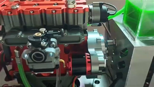 Upgraded carburetor version of Enjomor L4 Engine #stirlingkit #engine Link： https://bit.ly/3HLLrPf | Stirlingkit